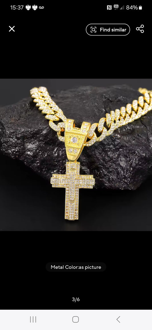 Cross pendant and chain