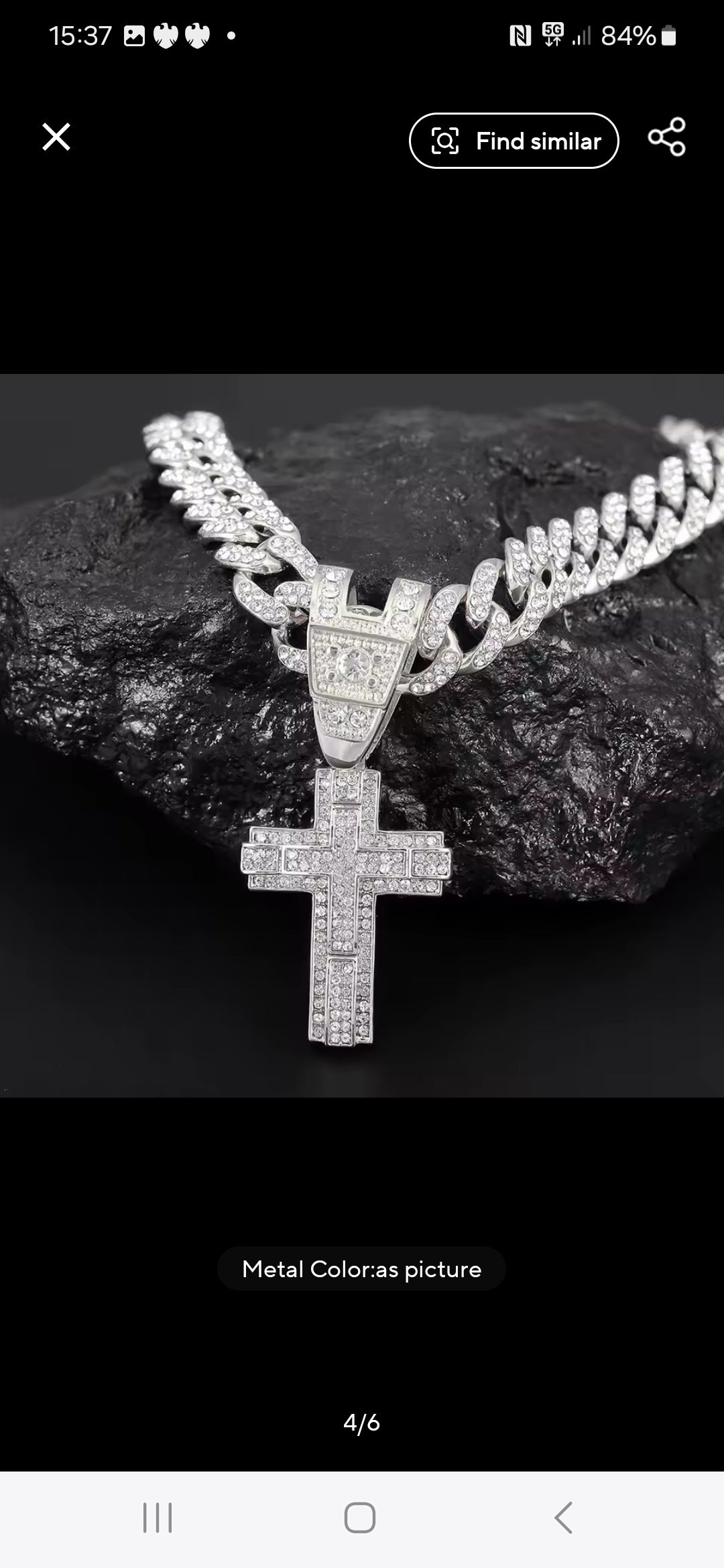 Cross pendant and chain